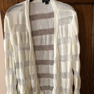 Ivory cardigan. Size medium
